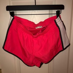 Neon running shorts